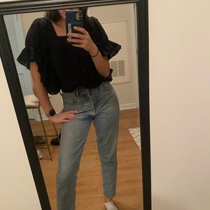 Madewell Flutter-Sleeve Butterfly Top